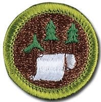 The coveted Pulp and Paper Merit Badge